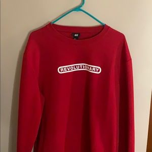 Red H&M men’s crewneck